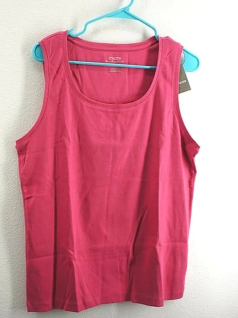 Chico's Ultimate Tee Pink Tank Top size 3 NWT